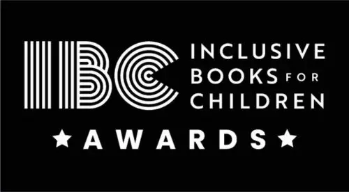 Logo for the Inclusive Books for Children Awards promoting diverse books for the home and classroom