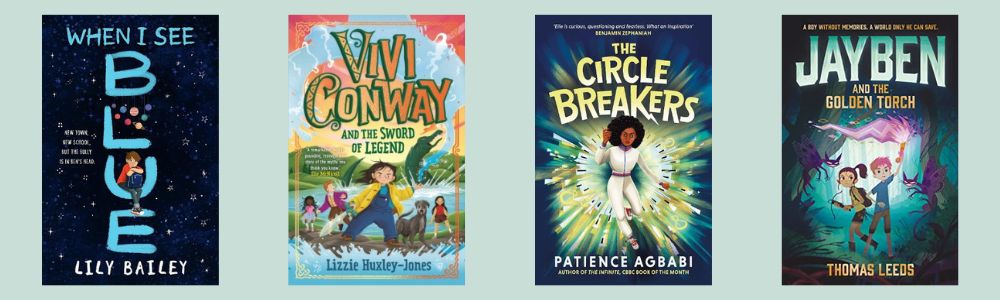 Cover images of the four titles shortlisted for the Adrien Prize 2024.