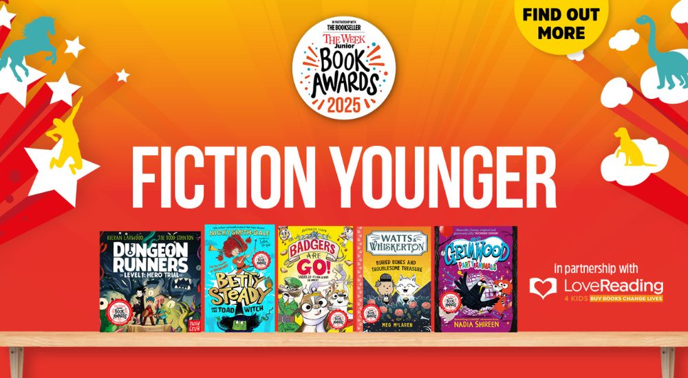 Cover shots of the 5 titles shortlisted for The Week Junior Book Awards - Younger Fiction category