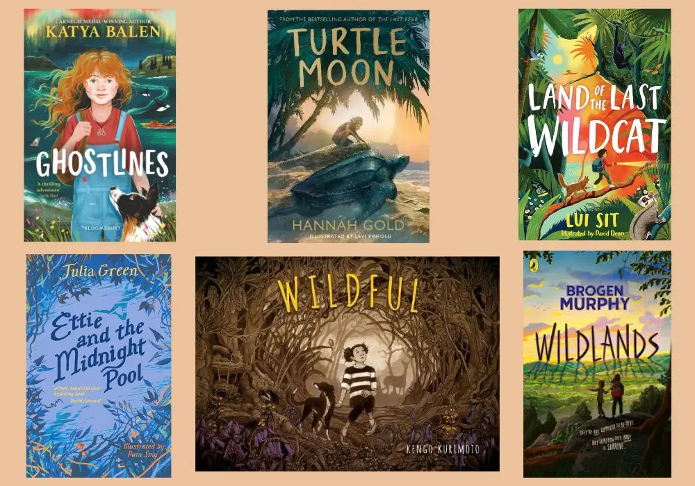 Cover shots of the six titles shortlisted for the fiction category of the Children's Wainwright Prize
