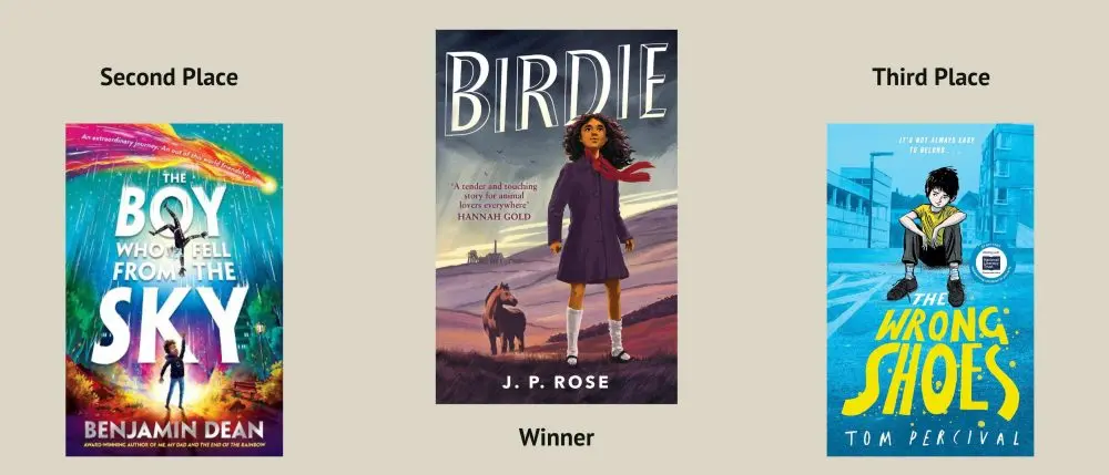 Cover shots of the winners of The Diverse Book Awards 2025 - Children's Fiction category