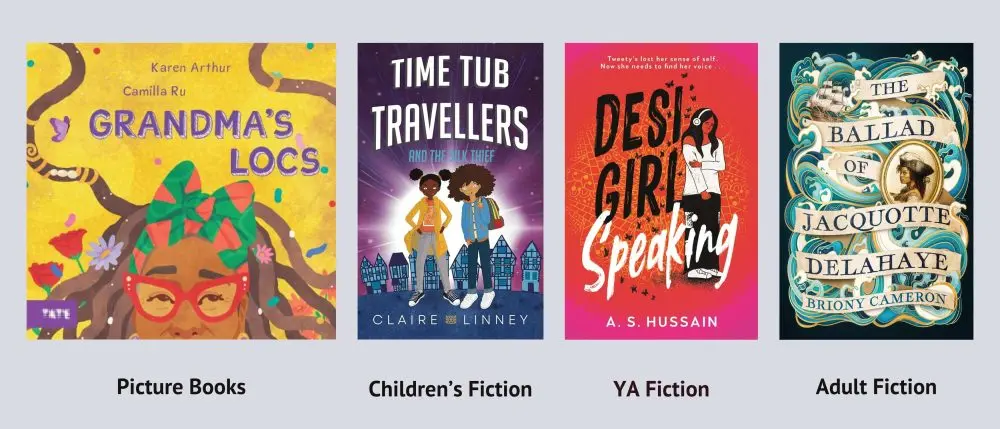 Cover shots of the winners of The Diverse Book Awards 2025 - Readers' Choice Awards