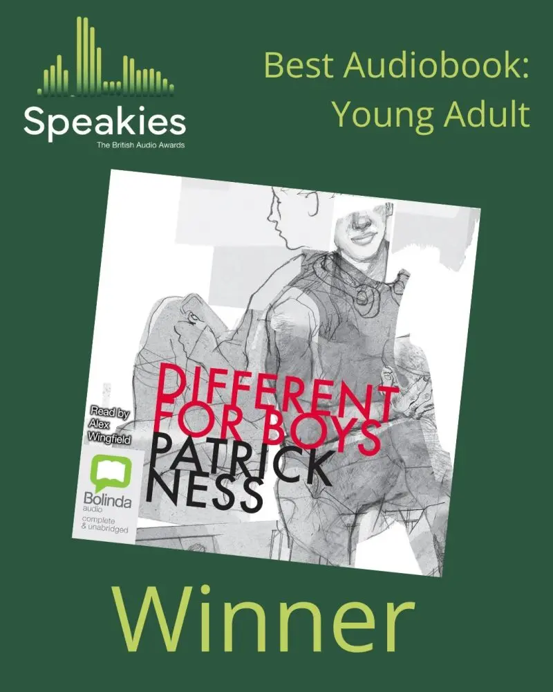 Cover shot of the winner of Best Audiobook: YA category 2025