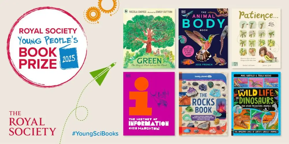 Cover shots of the six titles shortlisted for the Young People's Book Prize 2025