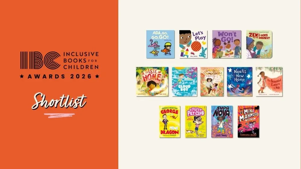 Cover shots of the 13 titles shortlisted for the 2026 Inclusive Books for Children Awards
