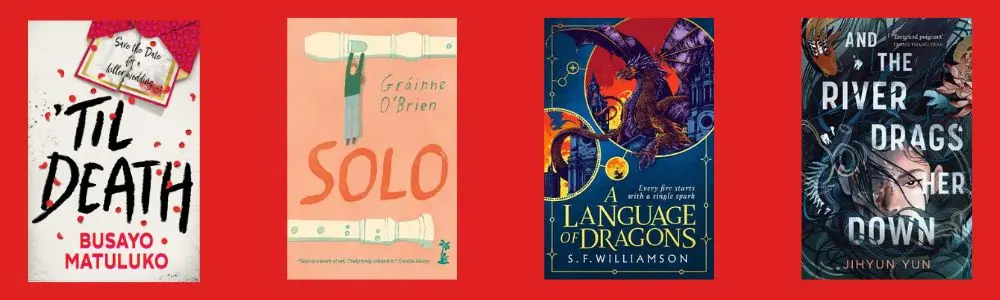 Cover shots of the four titles shortlisted for the Waterstones Children's Book Prize 2026 - Older Readers category 