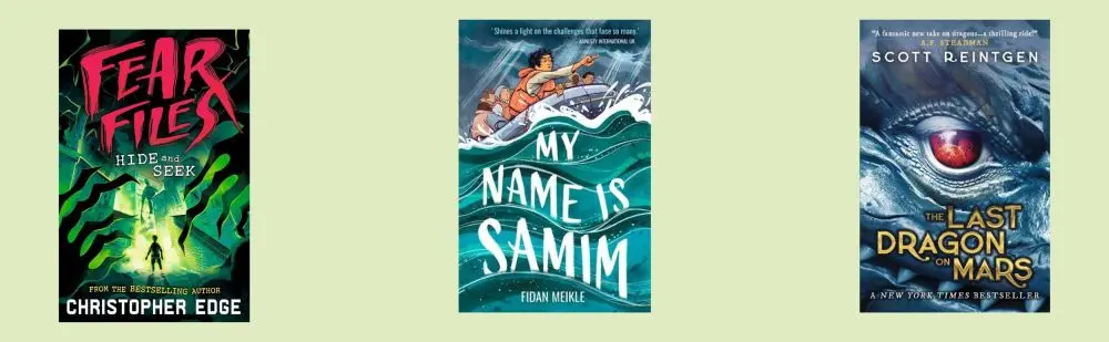 Cover shots of the three titles shortlisted for the Books for Older Readers category of the 2026 Children's Book Award.