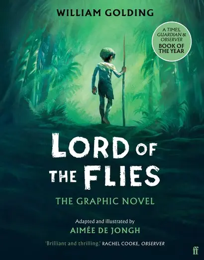 Cover image shows a boy wearing ragged shorts and carrying a stick fashioned into a spear against a green jungle background.